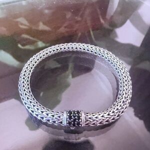 John Hardy 925 Woven Chain Bracelet 7” – Missing Stone